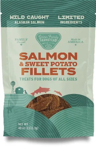 40oz Gaines Family Sweet Potato and Salmon Fillets - Dog/Cat Supplements